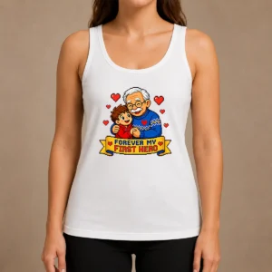 Perfect Pretty Grandparents Day Pixel Forever My First Hero Tank Top
