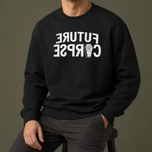 Hot Original Distressed Future Corpse With Coffin Sweater