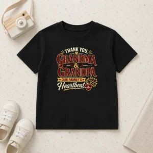 Hot Premium Grandparents Day Thank You Typography For Family Gifts Kids T-Shirt
