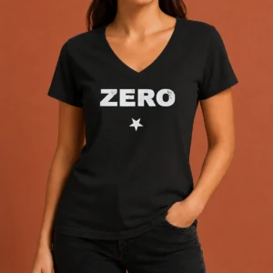 Premium Funny Distressed Zero Star Logo Smashing Pumpkins V-Neck Shirt