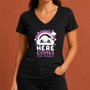 Pretty Cloud Here Comes The Magic V-Neck Shirt