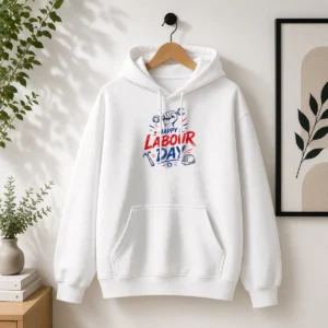 Pretty Happy Labour Day Sketch Hand Wrench Hammer Tools Hoodie