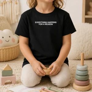 Hot Everything Happens For A Reason Kids T-Shirt