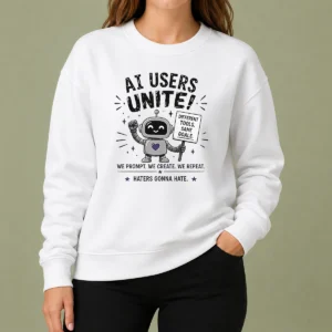 Hot Funny AI Users Unite We We Create We Repeat Sweater