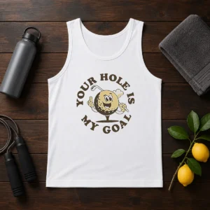 Pretty Your Hole Is My Goal Retro Golf Cartoon Tank Top