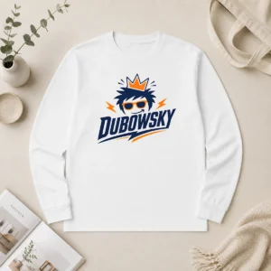 Good Top Dubowsky Cool King Crown Sunglasses Mascot Logo Long Sleeve Shirt