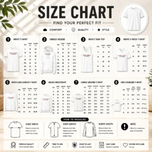 Size chart for Original Worst Lesbian In Europe Funny Slogan LGBTQ with measurements in inches and cm to help choose the right fit