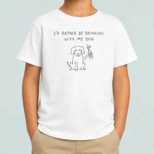 Nice Official I'd Rather Be Drinking With My Dog Beer Drinker Shirt - Image 9