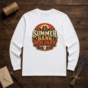 Good Western Cowboy Summer Bank Holiday Bull Skull Desert Long Sleeve Shirt
