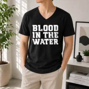 Pretty Clemson Football Blood In The Water V-Neck Shirt