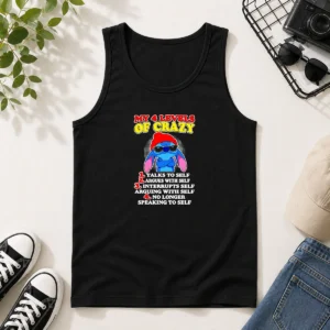 Pretty Stitch Lilo And Stitch My 4 Levels Of Crazy Talks To Self Argues With Self Tank Top