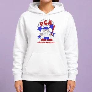 Awesome PCA Chicago Baseball Character Shirt With Pinstripe Uniform And Baseball Bat Hoodie