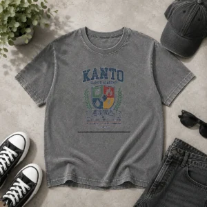 Nice Kanto Trainer Academy Department Of Applied Evolution Pallet Town Campus Washed T-Shirt