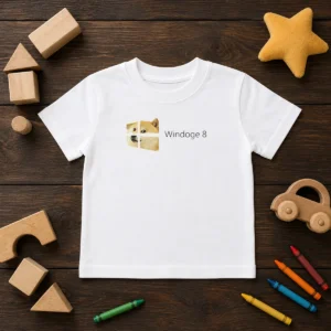 Pretty Windoge 8 Doge Windows Logo Kids T-Shirt