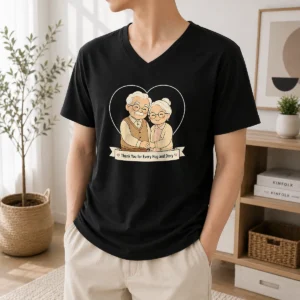 Nice Hot Grandparents Day Thank You Gift Minimalist V-Neck Shirt