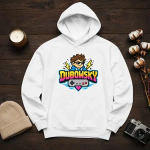 Good Dubowsky Pixel Art Gamer Controller Retro Logo Hoodie