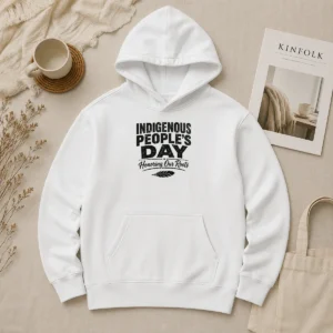 Premium Happy Indigenous Peoples Day Pride Silhouette Hoodie