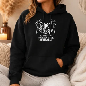 Pretty Top August Holiday Stencil For Laid Back Vibes Hoodie
