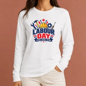 Funny Original Labour Day We Work Build Proud Multi Tool Badge Long Sleeve Shirt