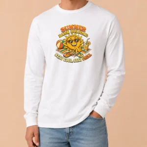 Awesome Pretty Summer Bank Holiday Vintage Chill Sun Long Sleeve Shirt