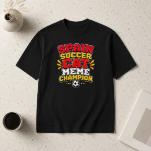 Nice Hot Spain Soccer Cat Meme Champion Pixel