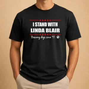 Hot Premium Pretty I Stand With Linda Blair Animal Rescue Support