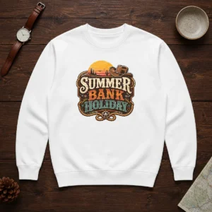 Pretty Western Cowboy Summer Bank Holiday Desert Sunset Sweater