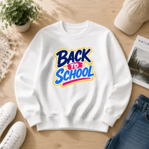 Official Vibrant Back To School Apple Pencil Sunburst Sweater