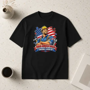 Premium Pretty American Labour Day Celebration Vintage