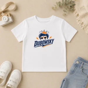 Good Top Dubowsky Cool King Crown Sunglasses Mascot Logo Kids T-Shirt