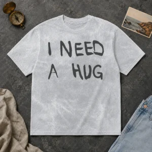 Awesome Good I Need A Hug Affection Comfort Mental Health Washed T-Shirt