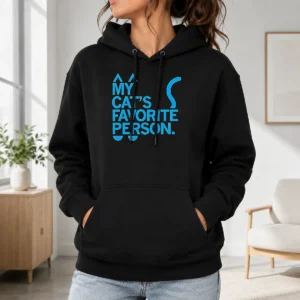 Premium Original My Cat'S Favorite Person Cat Lover Pet Owner Hoodie