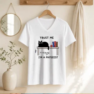 Official Trust Me I'M A Physicist Geek V-Neck Shirt