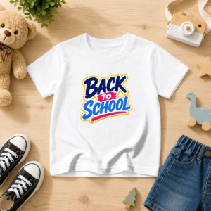 Official Vibrant Back To School Apple Pencil Sunburst Kids T-Shirt