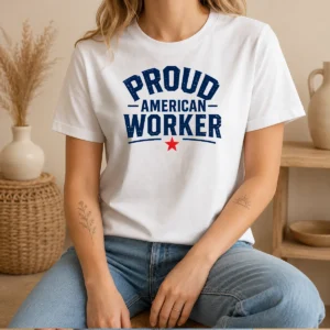 Awesome Labour Day Proud American Worker Minimalist