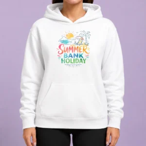 Funny Nice Watercolor Beach Scene Summer Bank Holiday Relax Hoodie