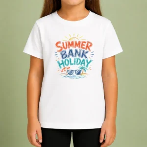 Original Top Sketch Summer Bank Holiday Beach Sunglasses Palm Kids T-Shirt