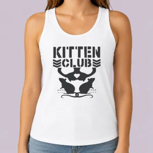 Original Official Distressed Kitten Club Cat Lover Pet Tank Top