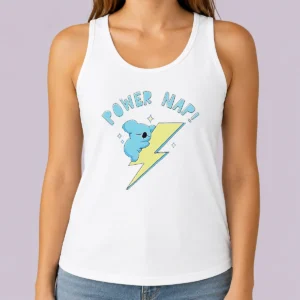 Premium Nice Koya BT21 Power Nap Lightning Bolt Sleeping Tank Top