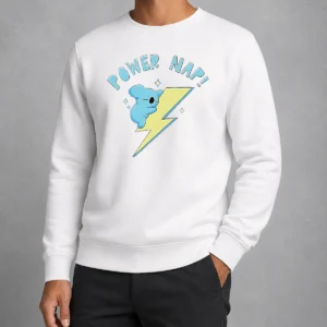 Premium Nice Koya BT21 Power Nap Lightning Bolt Sleeping Sweater