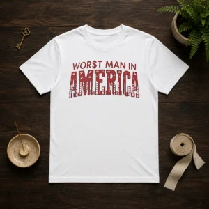 Nice Worst Man In America Political Satire Slogan