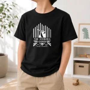 Official Penguin The Iceberg Lounge Open Invite Gotham Waterfront Kids T-Shirt