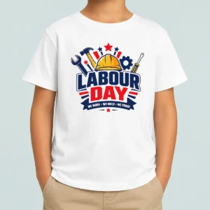 Funny Original Labour Day We Work Build Proud Multi Tool Badge Shirt - Image 9