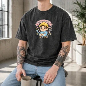 Hot Labour Day Proud American Worker Kawaii Washed T-Shirt