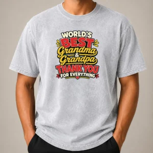 Premium Good Grandparents Day Thank You Cartoon For Family Gifts Washed T-Shirt
