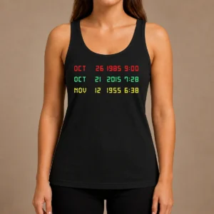 Official Time Machine Three Dates Geek Tank Top