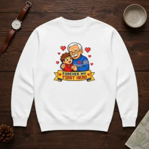 Good Grandparents Day Pixel Forever My First Hero Sweater