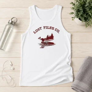 Pretty Loon Bird On Lake Forest Lost Files Co Tank Top