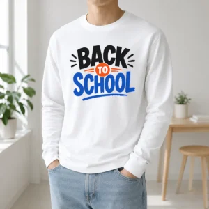 Official Hand Drawn Sketch Back To School Backpack Pencil Long Sleeve Shirt