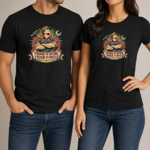 Premium Pretty Vintage Labour Day Proud Worker Graphic